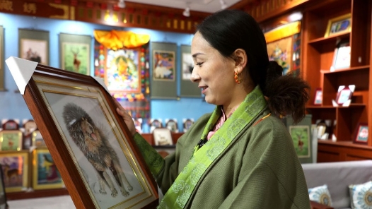 筑夢(mèng)現(xiàn)代化 共繪新圖景·勞動(dòng)者之歌｜拉毛葉忠：讓傳統(tǒng)藏繡走出高原