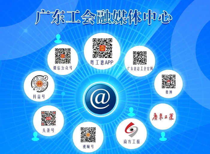 廣東工會融媒體中心矩陣圖