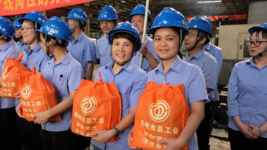 廣西柳州市總工會(huì)廣泛開展送清涼活動(dòng)