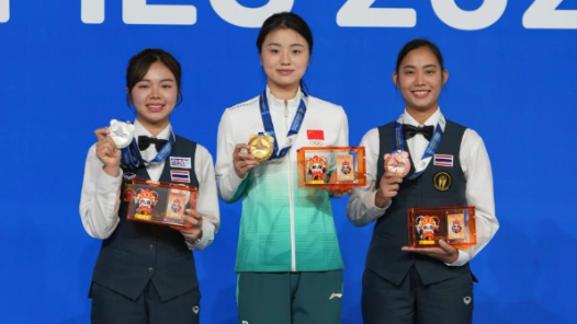 成都世運會丨好運連連 臺球收官日中國隊奪兩金