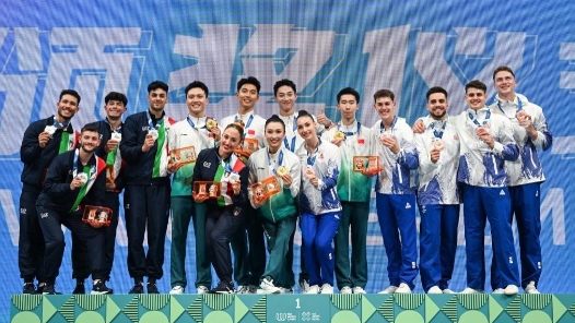 成都世運會丨“00后”當家 健美操五人操中國隊奪冠