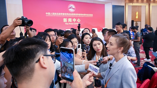 探訪抗戰勝利80周年紀念活動新聞中心