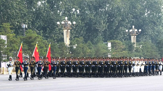 閱兵現場｜儀仗方隊：第一個走過天安門廣場