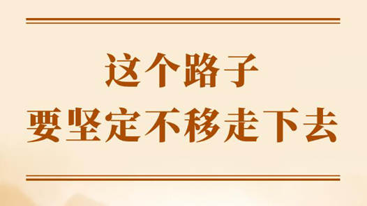 學(xué)習(xí)手記｜這個(gè)路子要堅(jiān)定不移走下去