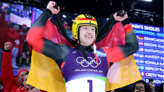 冬奧會｜四次滑行、四破紀錄！德國選手朗根漢摘得雪橇男子單人金牌